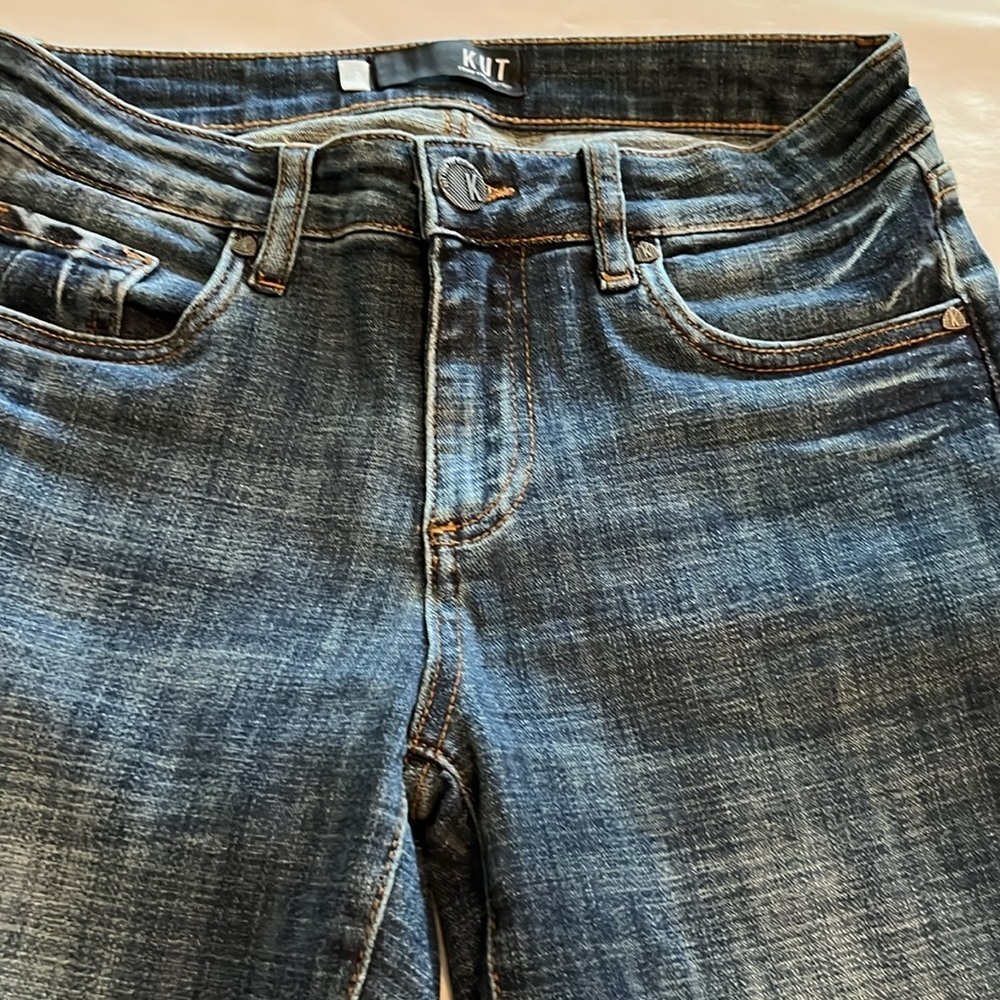 Kut From The Kloth Catherine Crop Straight Leg Mid Rise Size 2 - Picture 14 of 16
